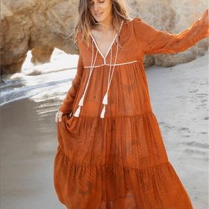 The Paloma Dress in Pumkin Paisley